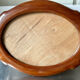Oval mahogany picture frame