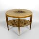 Art Deco gueridon with painted and gilded floral decoration, France – Circa 1920