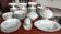 Ancien service vaisselle décor floral 89 pièces