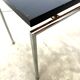 Vintage side table – Chrome and black – Netherlands 1960