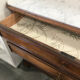 Drawer chest with marble top