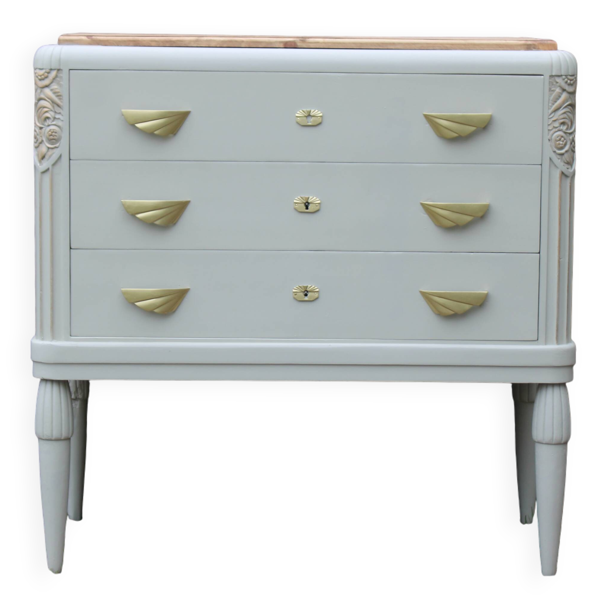 Antique art deco chest of drawers