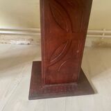 Pair of berber leather bedside tables