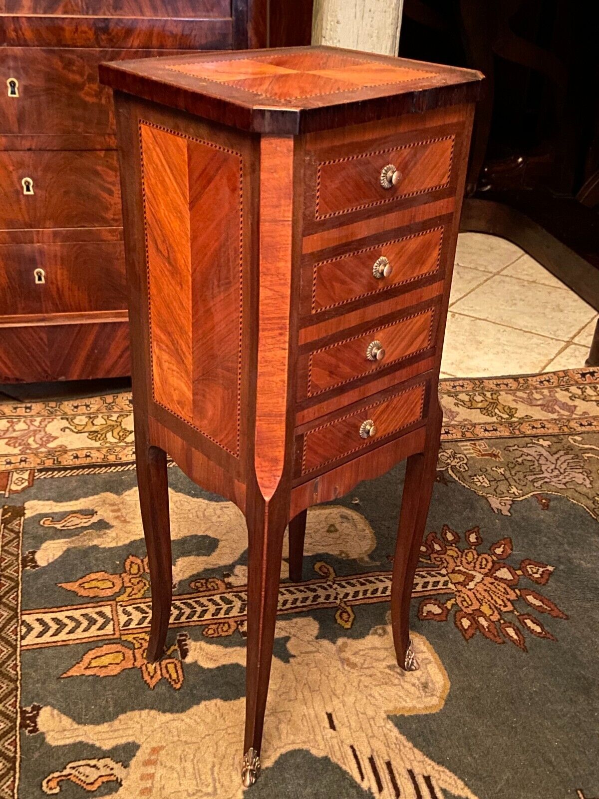 End of sofa holder pot harness pedestal bedside inlaid style Transition