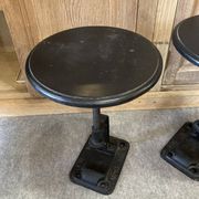 4 tabourets réglables noirs