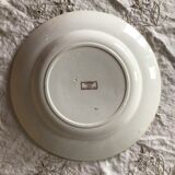Old round dish Terre de fer Sarreguemines, model Carmen