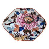 Coupelle vide-poche en faïence de Gien décor pivoine