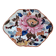 Empty pocket dish in Gien earthenware with peony decoration.