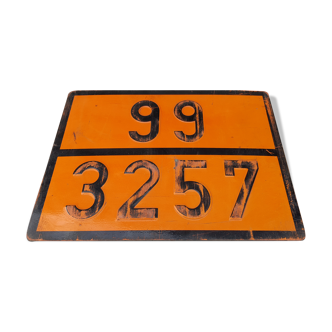 Old license plate