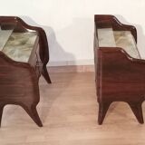 1950s Rosewood Nightstands, Mid Century Designer Nightstand