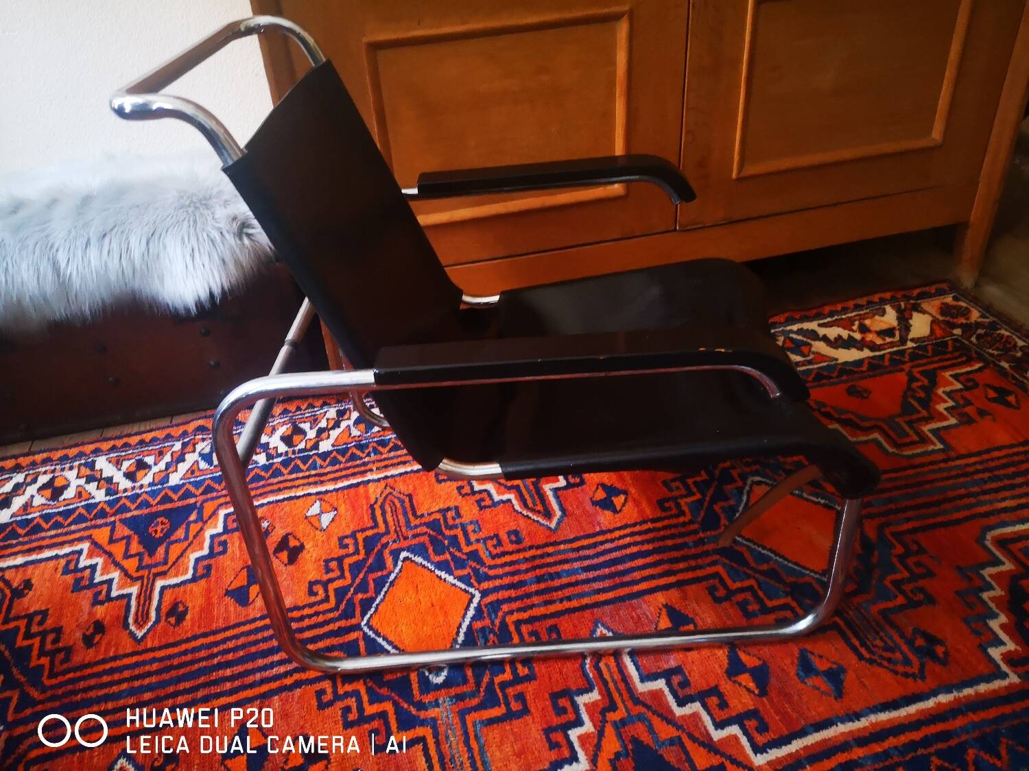 Modernist lounge chair by Marcel Breuer, Thonet edition, 1930s