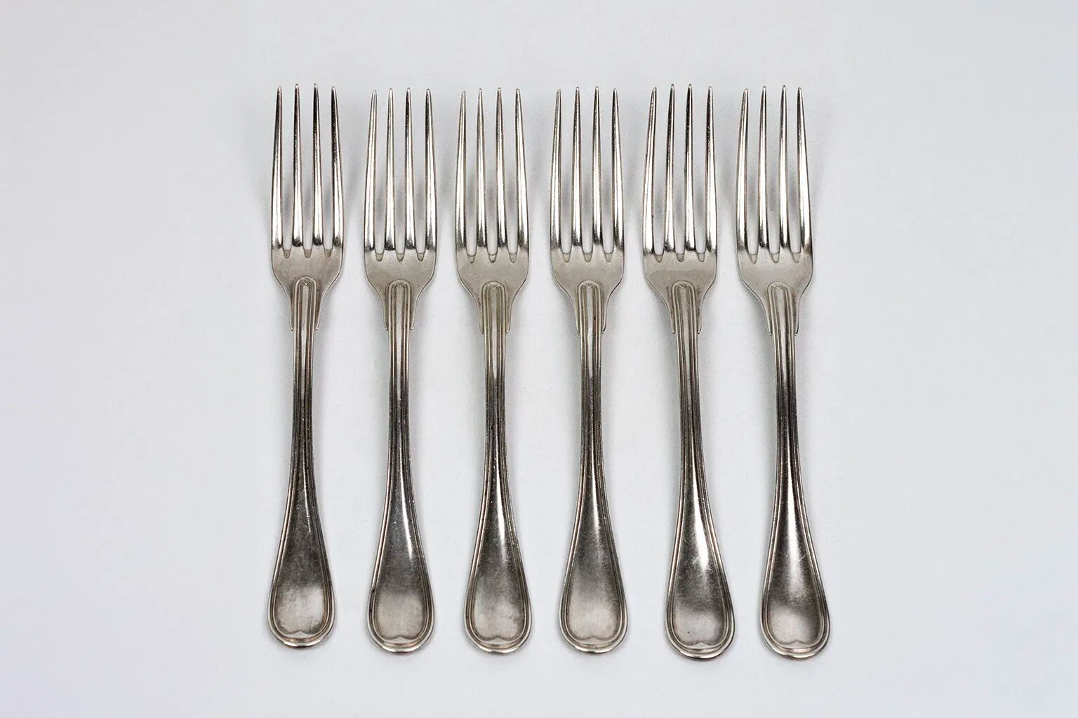 12 Christofle table settings monogrammed LG - CC hallmark - Late 19th century