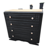 Art deco oak chest of drawers from the 50s revamp
