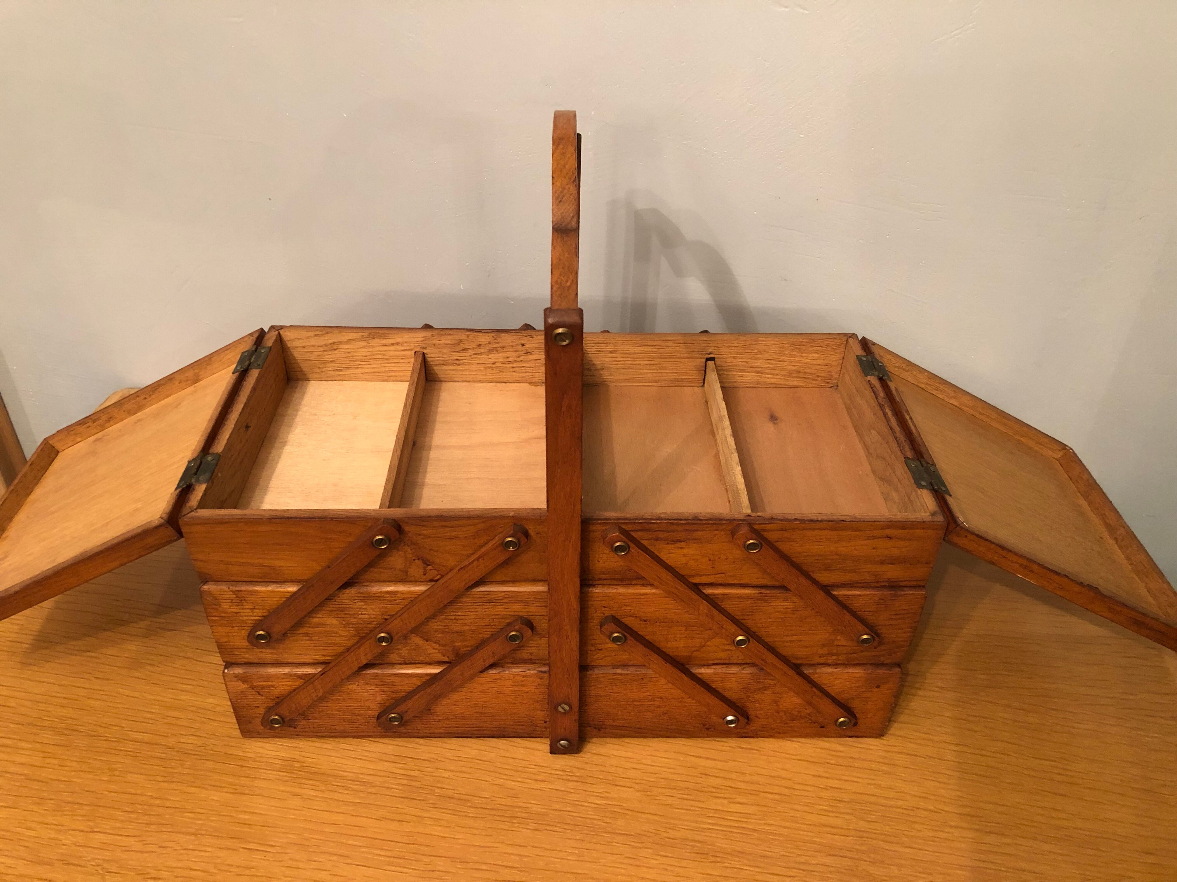 Vintage sewing basket