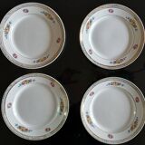 Set of 11 Flat Plates and 8 Deep Plates in Céranord St Amand Earthenware