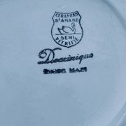 Vegetable dish "Dominique" Céranord Saint-Amand – Hand-decorated – 1950s