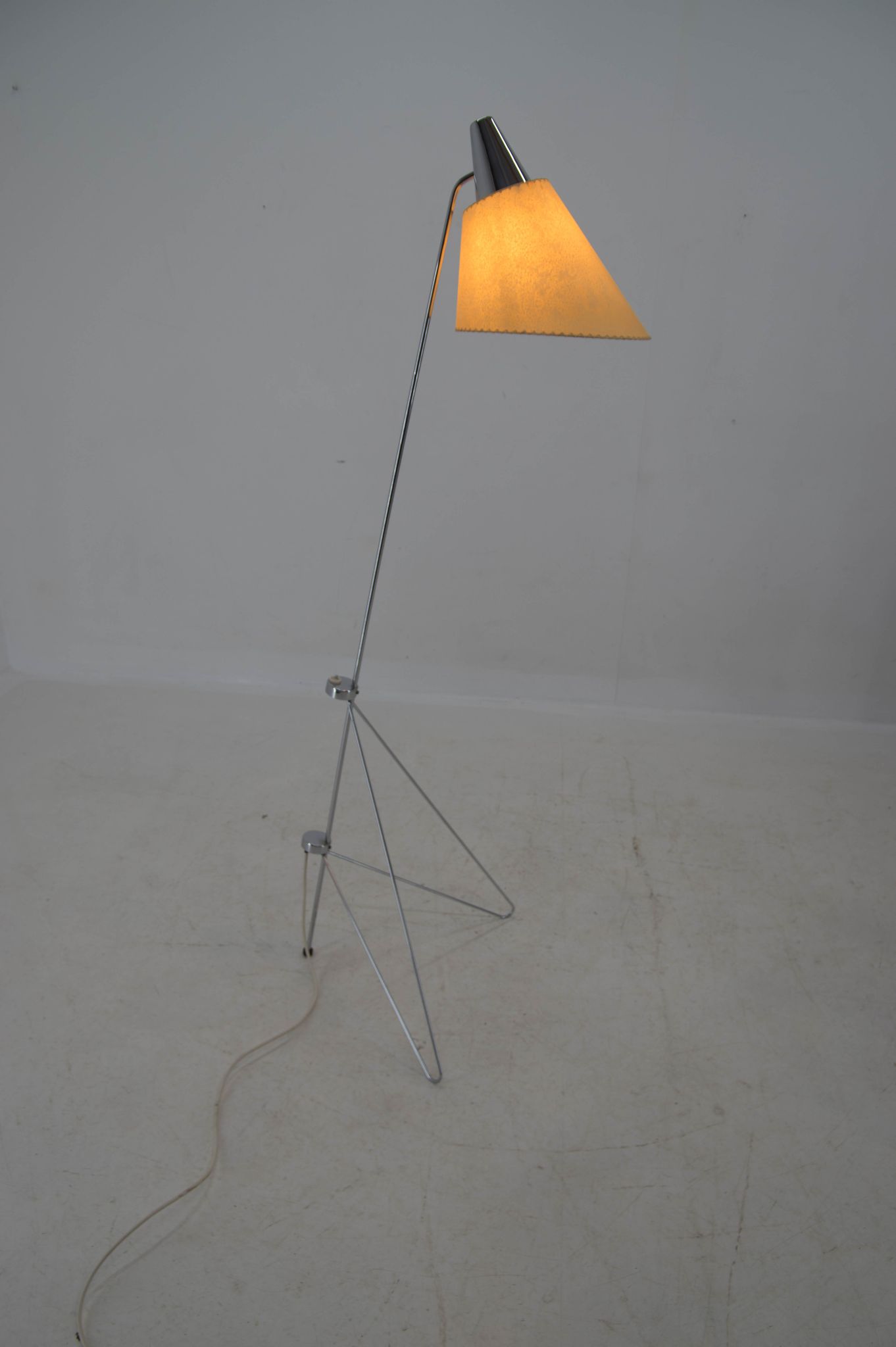 Floor lamp by Hurka for Napako, 1950s, restored