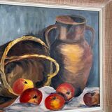 Nature morte sur bois