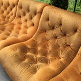 modular velvet sofa from the 70s