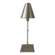 Brushed aluminium design lamp