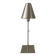 Brushed aluminium design lamp