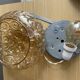 Glass flush mount ceiling or wall light by Helena Tynell