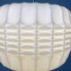 Hanging lamp opaline origami 1950