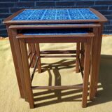 Teak nesting table, Danish