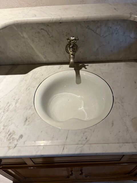 Bathroom cabinet with swivel sink 1930/40