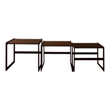 Tables gigognes en teck - ensemble de 3 - Arne Hovmand-Olsen pour Mogens Kold