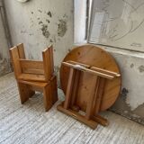 Les Arcs stools and table  1960