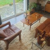 Vintage Sofa and Armchair by Poul Jeppesens Møbelfabrik, Denmark, 1960s,