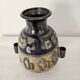 Stoneware vase with Art Deco geometric motifs signed Roger GUERIN