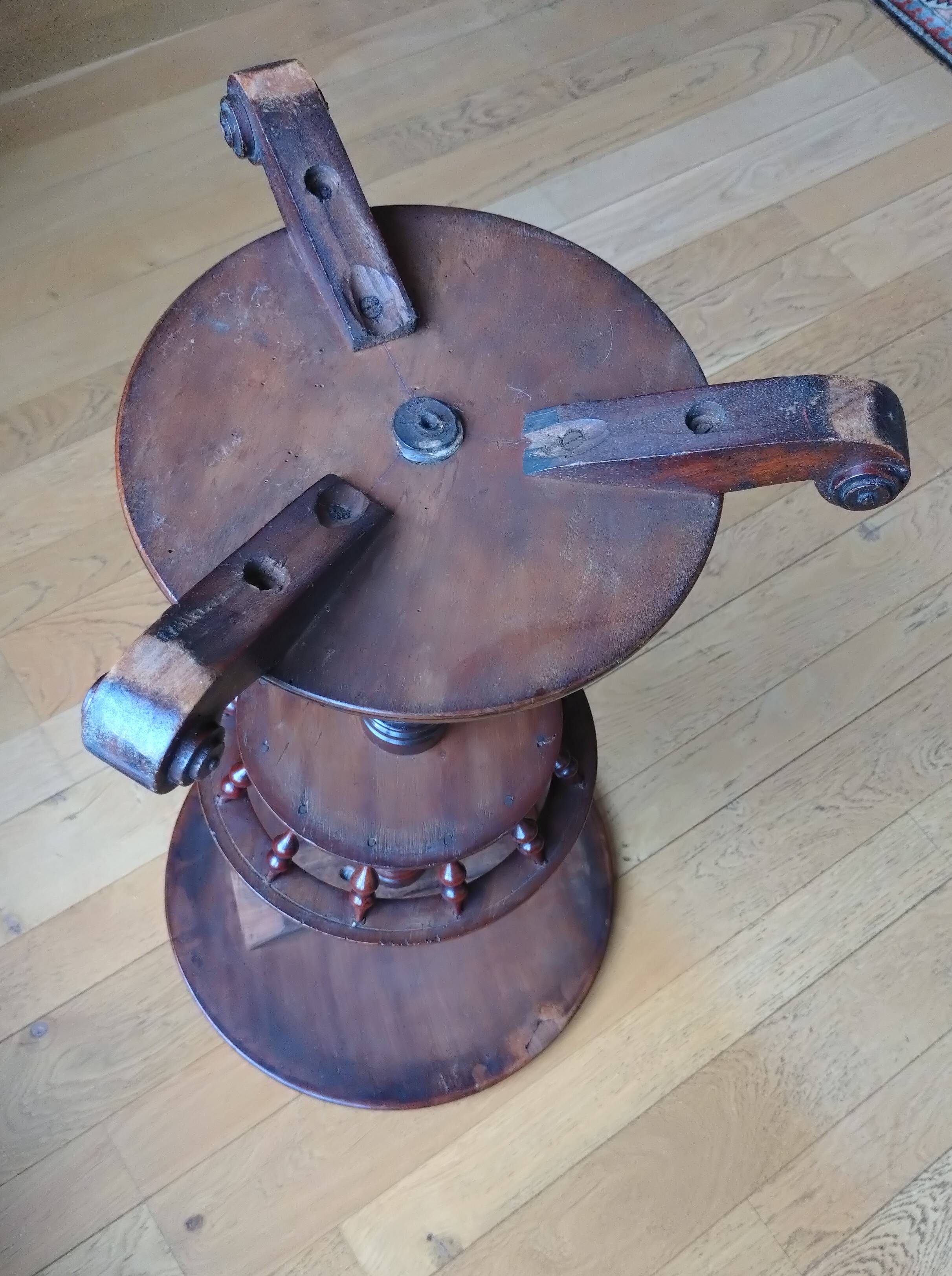 Round side table