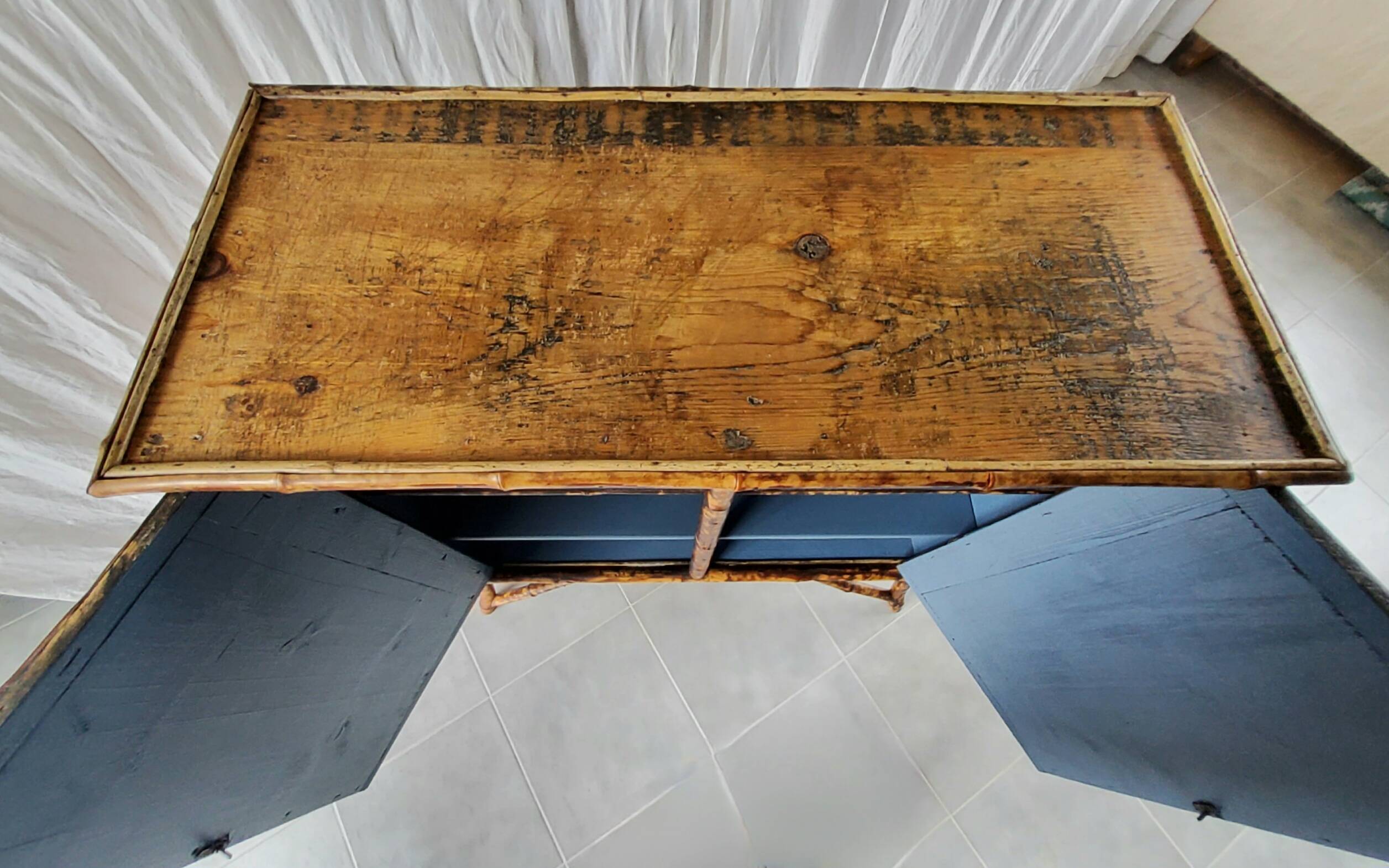 Parisian buffet in bamboo and wood