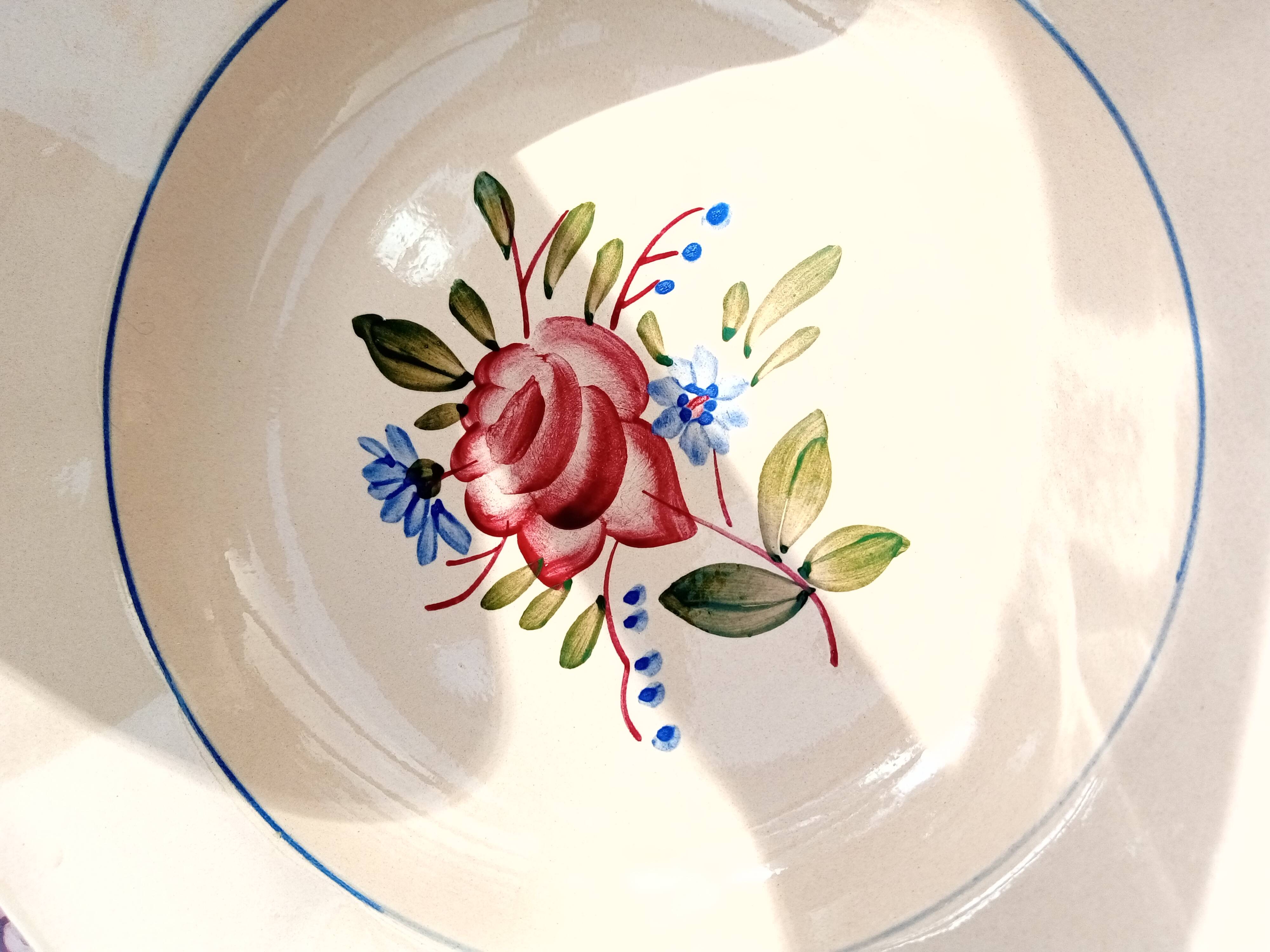 12 Digoin soup plates