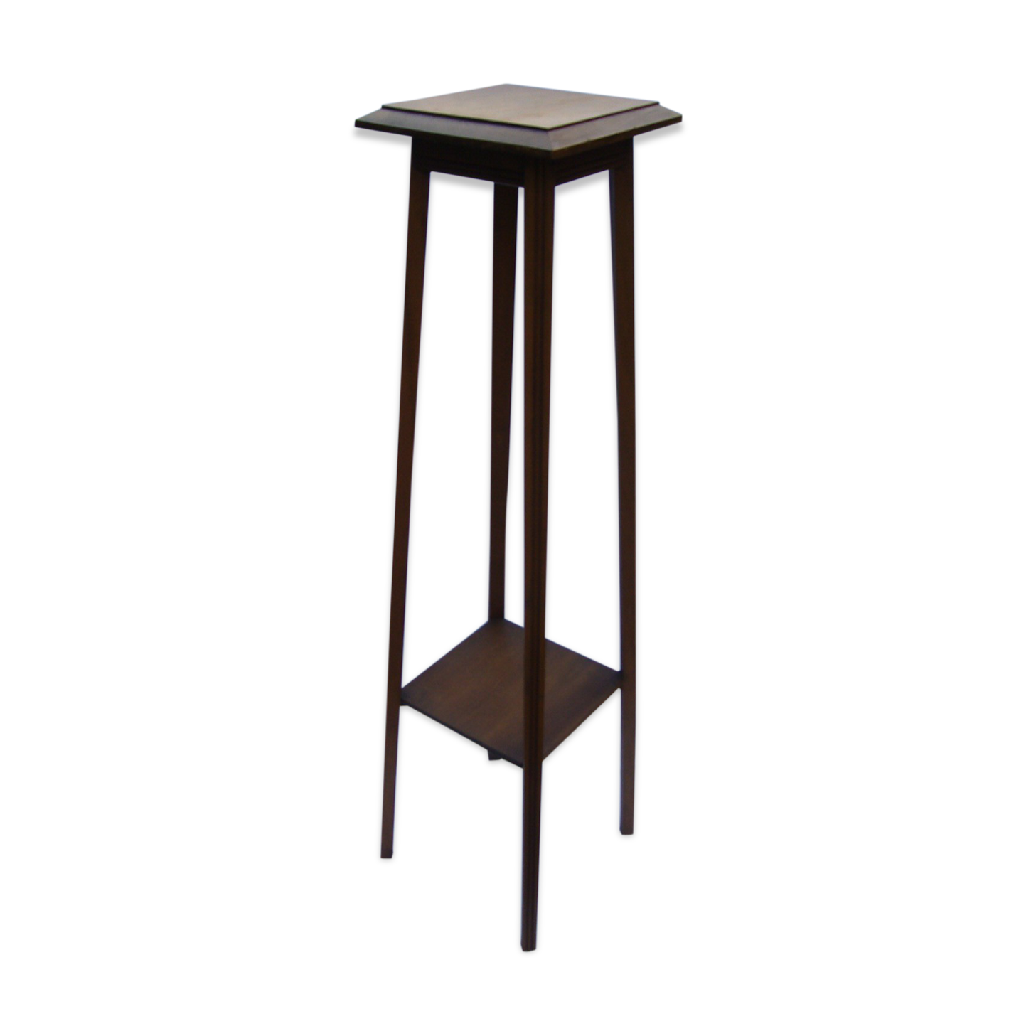 Art deco side table in varnished wood