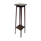 Art deco side table in varnished wood