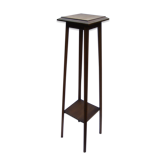 Art deco side table in varnished wood