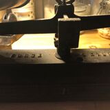 Old cast iron scale with weight
