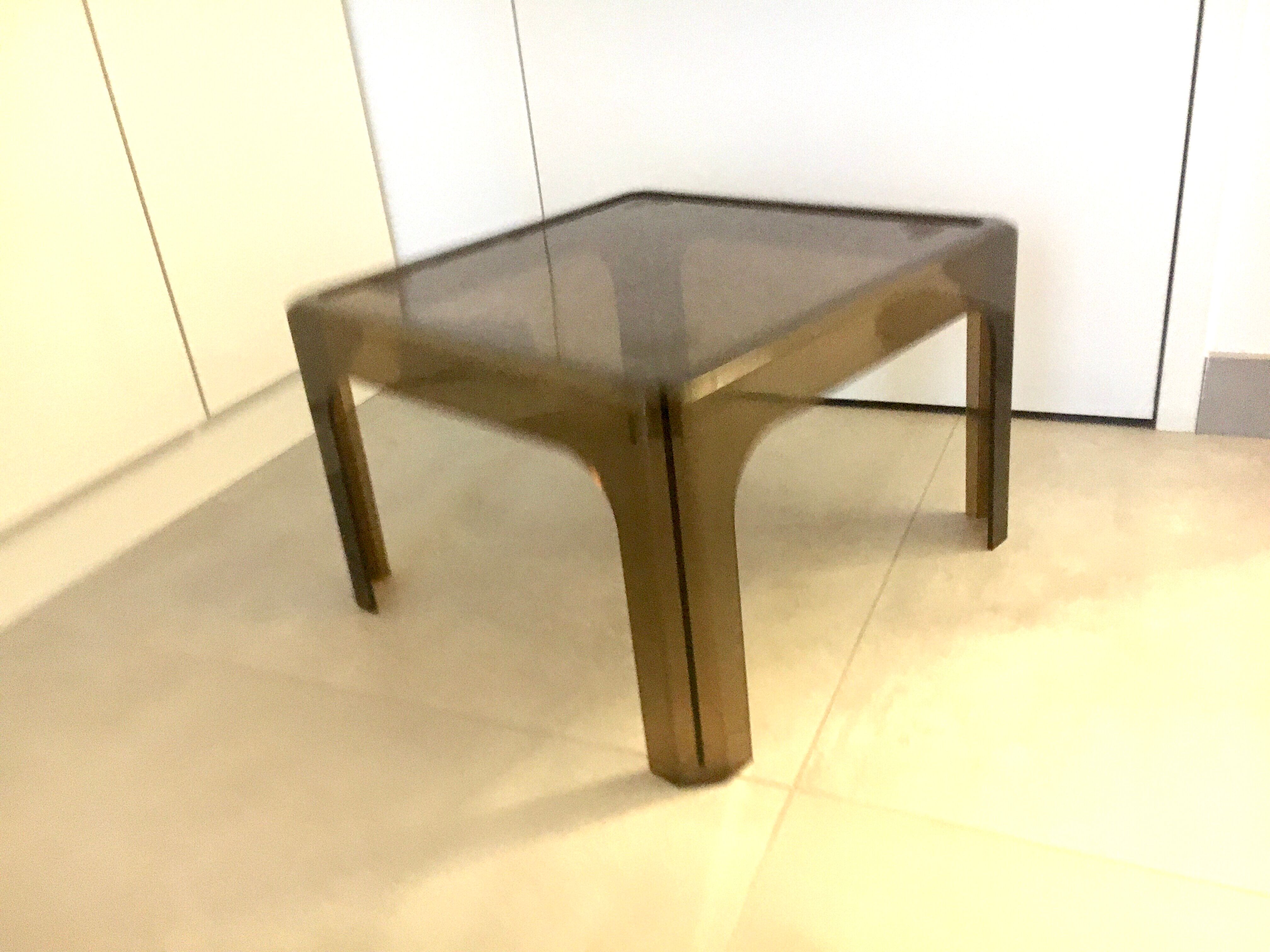 1970 Prisunic vintage plexi coffee table