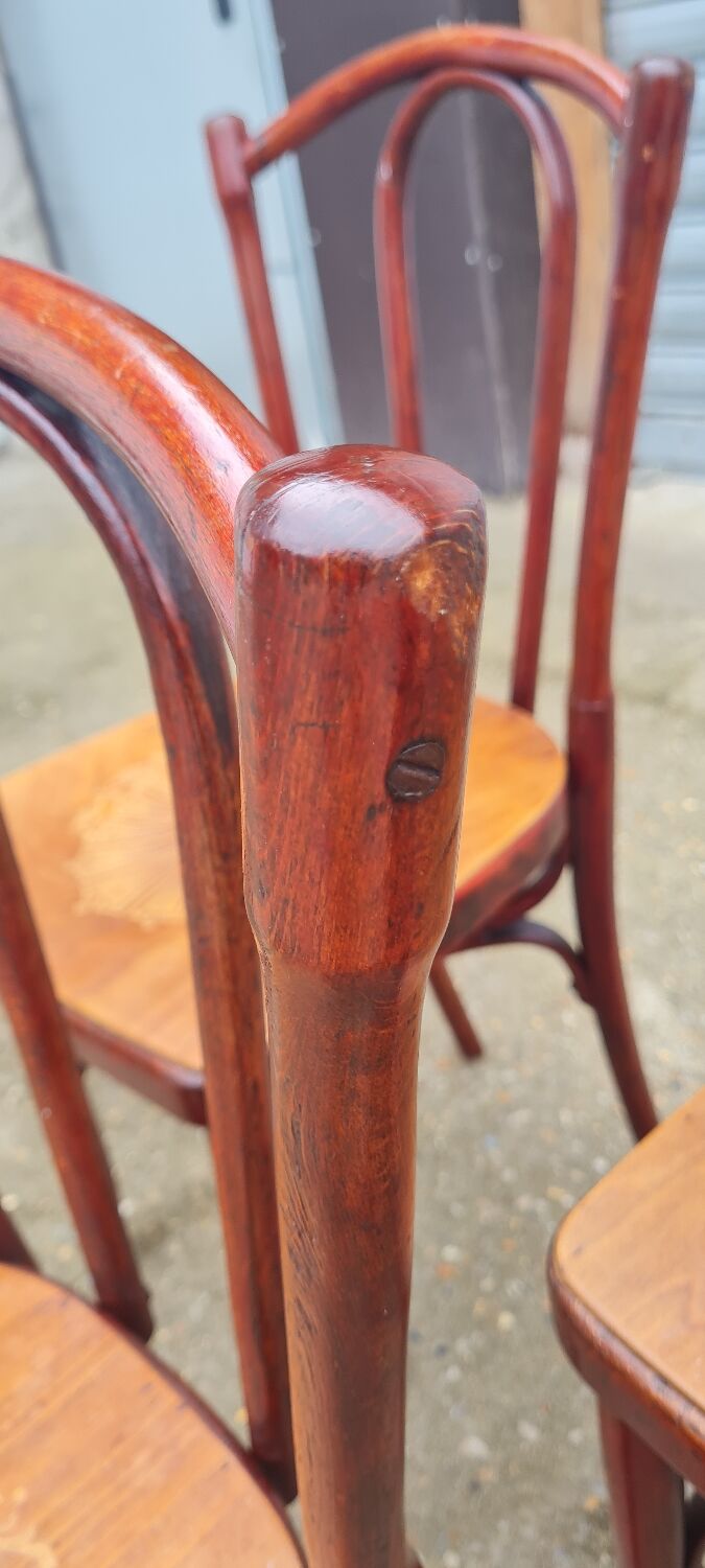 Set of 6 Fischel and EV bistro chairs