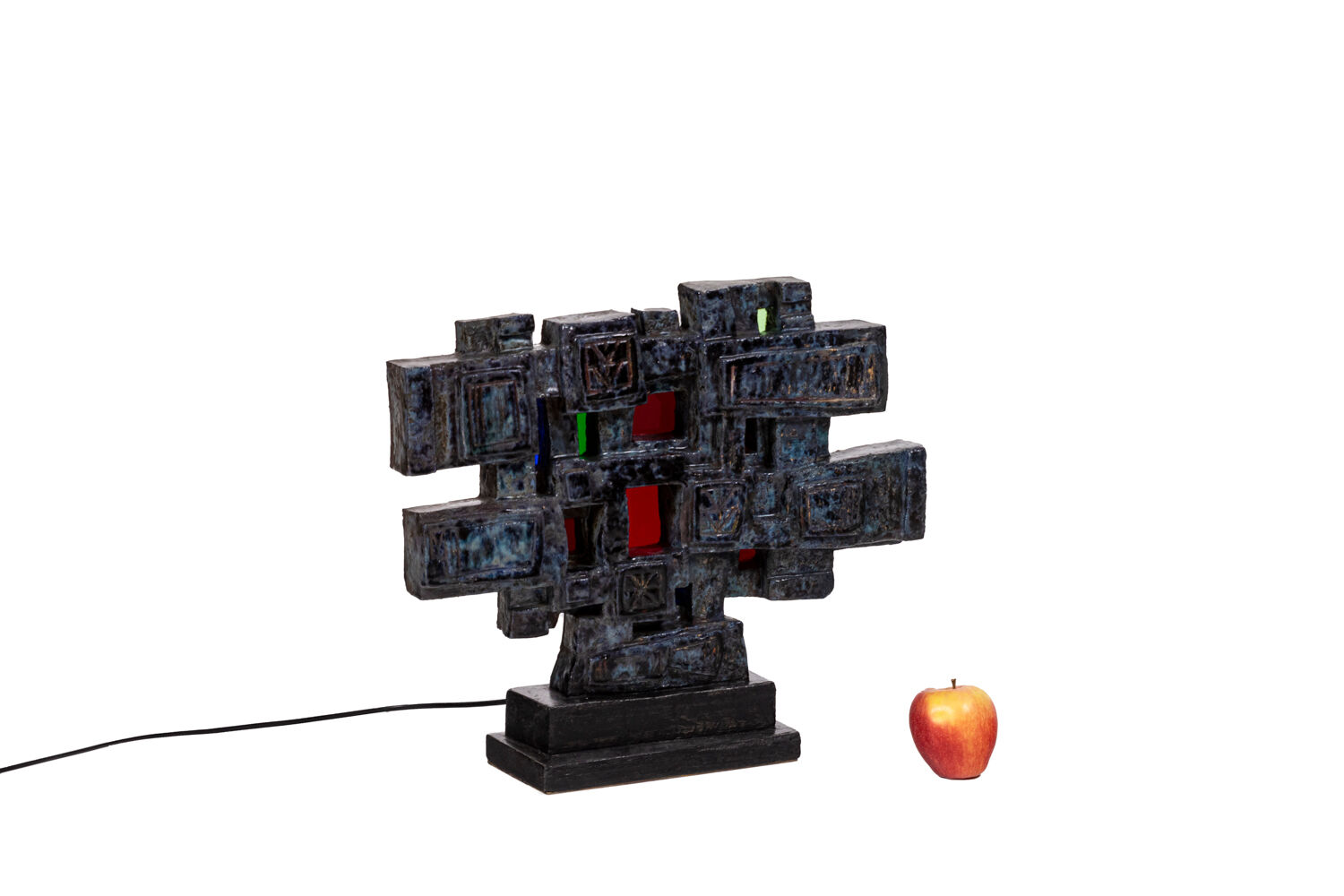 Auguste Harzic, Ceramic and glass sculpture, year 1968