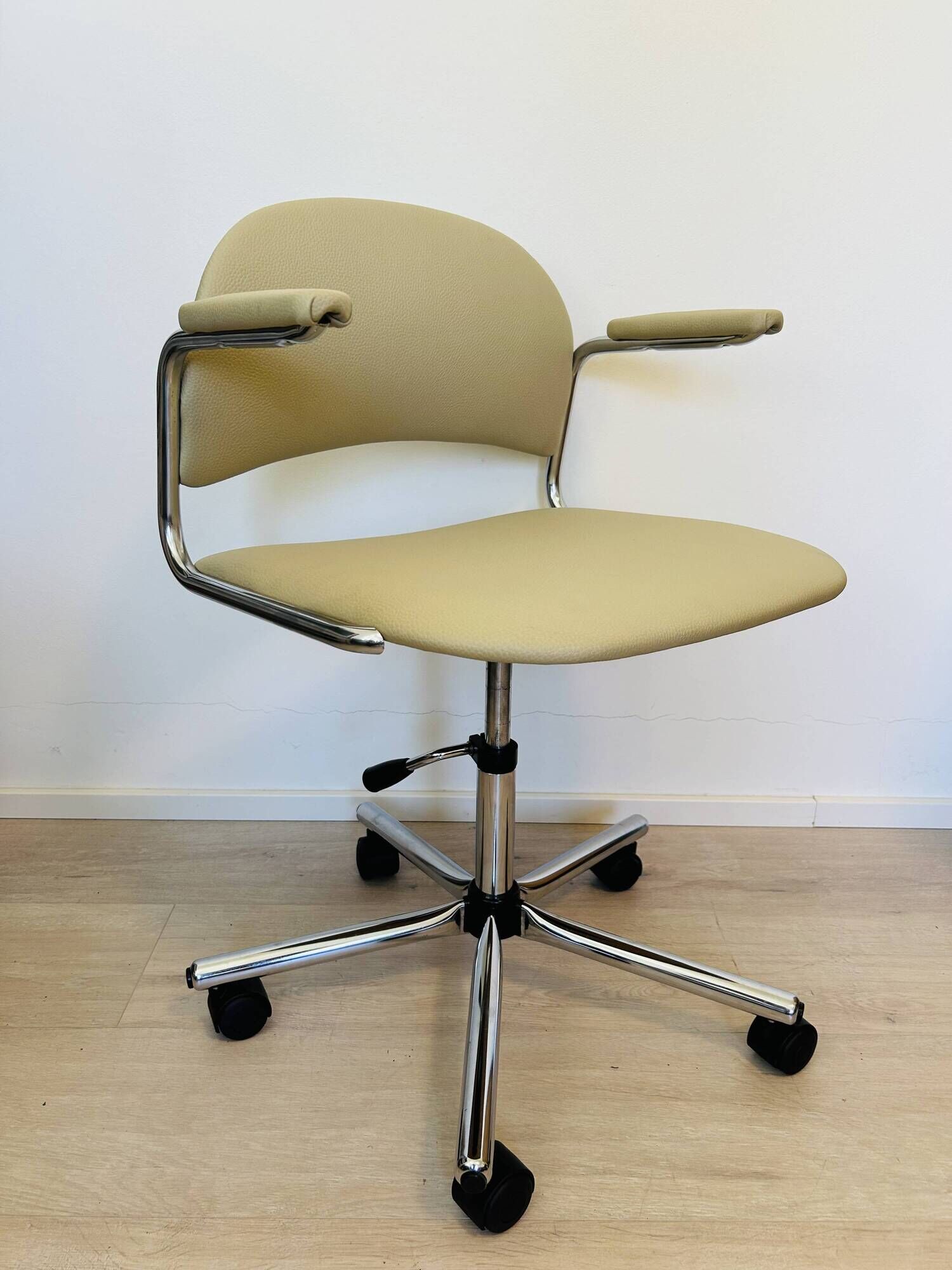Vintage Light Olive Office Chair by Kovona Model K-107 from Czechoslovakia 1970’s