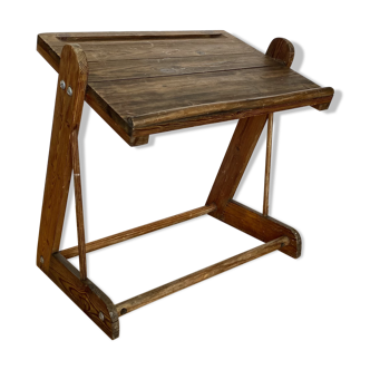 Bureau écolier pupitre en bois