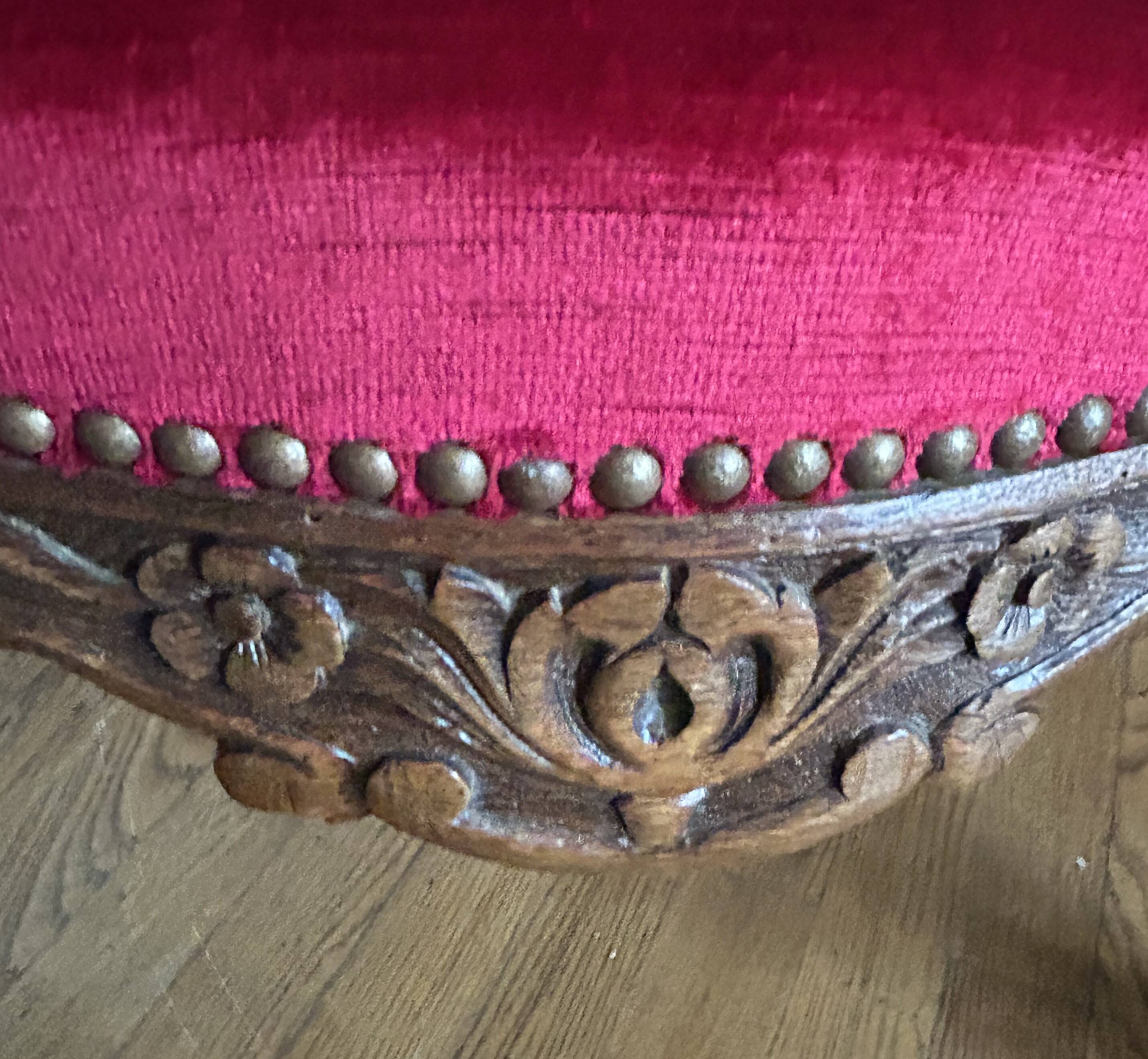 old carved office desk chair