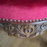 old carved office desk chair