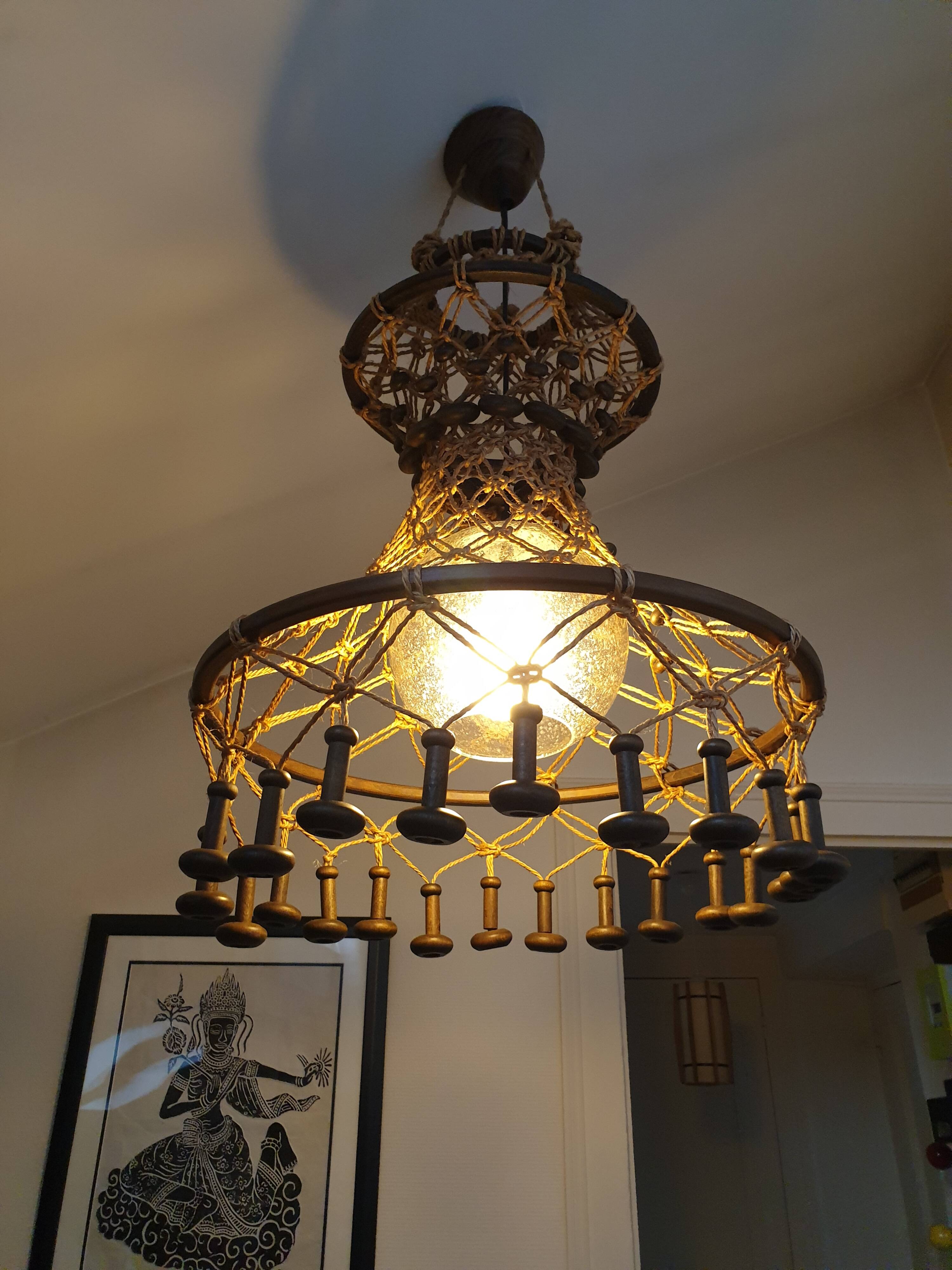 Scandinavian design pendant light Temde Mid-Century