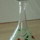 Glass carafe enamelle decor with cherries