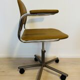 Vintage Mustard Office Chair by Kovona K-107 from Czechoslovakia 1970’s